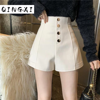 QINGXI quần short nữ quần đùi nữ jean High-quality Popular Thời trang casual A24L09I 17Z240426