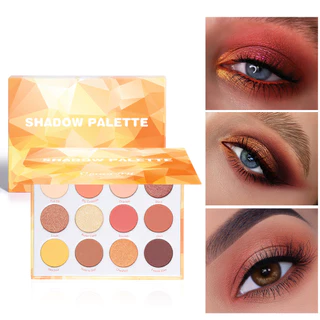 New Product#Pay Attention to View!Link Disclaimer-Exclusive Supply:CmaaDu 12Color Matte Metallic Flash Eye Shadow Plate4wu