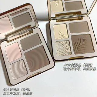 Myho Bốn Màu Highlight Repair Bảng Trang Điểm Toàn Diện Matte Brightening Shadow Nose Shadow Facial Beauty