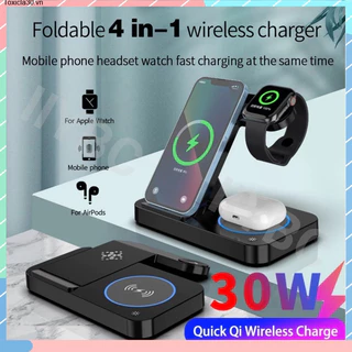 4-in-1 20W wireless fast charging bracket, suitable for iOS/Android/watches/headphones