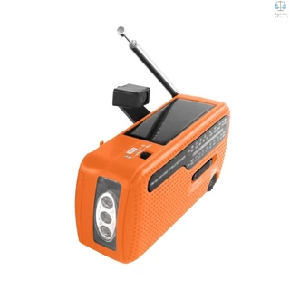 Loa Sạc Ngân Hàng Radio Power AM FM SW 1 2 Thế Giới Tích Hợp Điện Thoại Quay Đèn Pin Di Động Đèn LED Tay Có Dây Sạc Di Động Khẩn Cấp Năng Lượng Mặt Trời Sạc Pin 1200 mAh