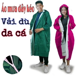 Áo mưa DÂY KÉO vải dù da cá loại tốt