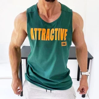 Áo Vest Thể Dục Nam Nhanh Khô Thể Thao Thường Ngày Slim Fit Mùa Hè Cổ Tròn Không Tay Top