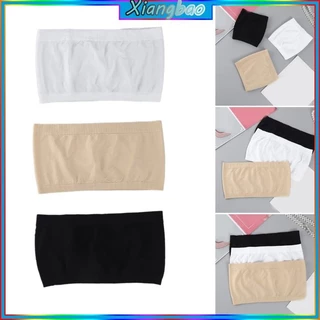 Xiangbao Nữ Liền Mạch Ống quây Top Áo Ngực Không Đệm Vô Hình Bandeau Bralettes Gân Viền Ngực Quấn Quần Lót I