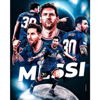 [Sẵn Hàng] Tranh Treo Tường Trang Trí Hình Cầu Thủ Bóng Đá Neymar Messi Ronaldo MS: 329 P2