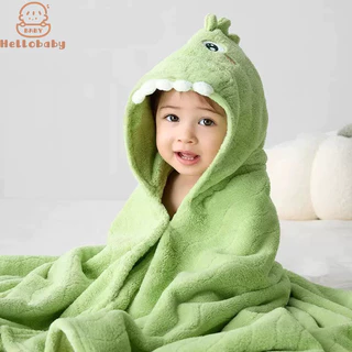 Hellobaby Khăn tắm trẻ em cho bé trai và bé gái có thể mặc bởi trẻ sơ sinh Áo choàng thấm khô nhanh để tắm áo choàng tắm cho bé có mũ trùm đầu