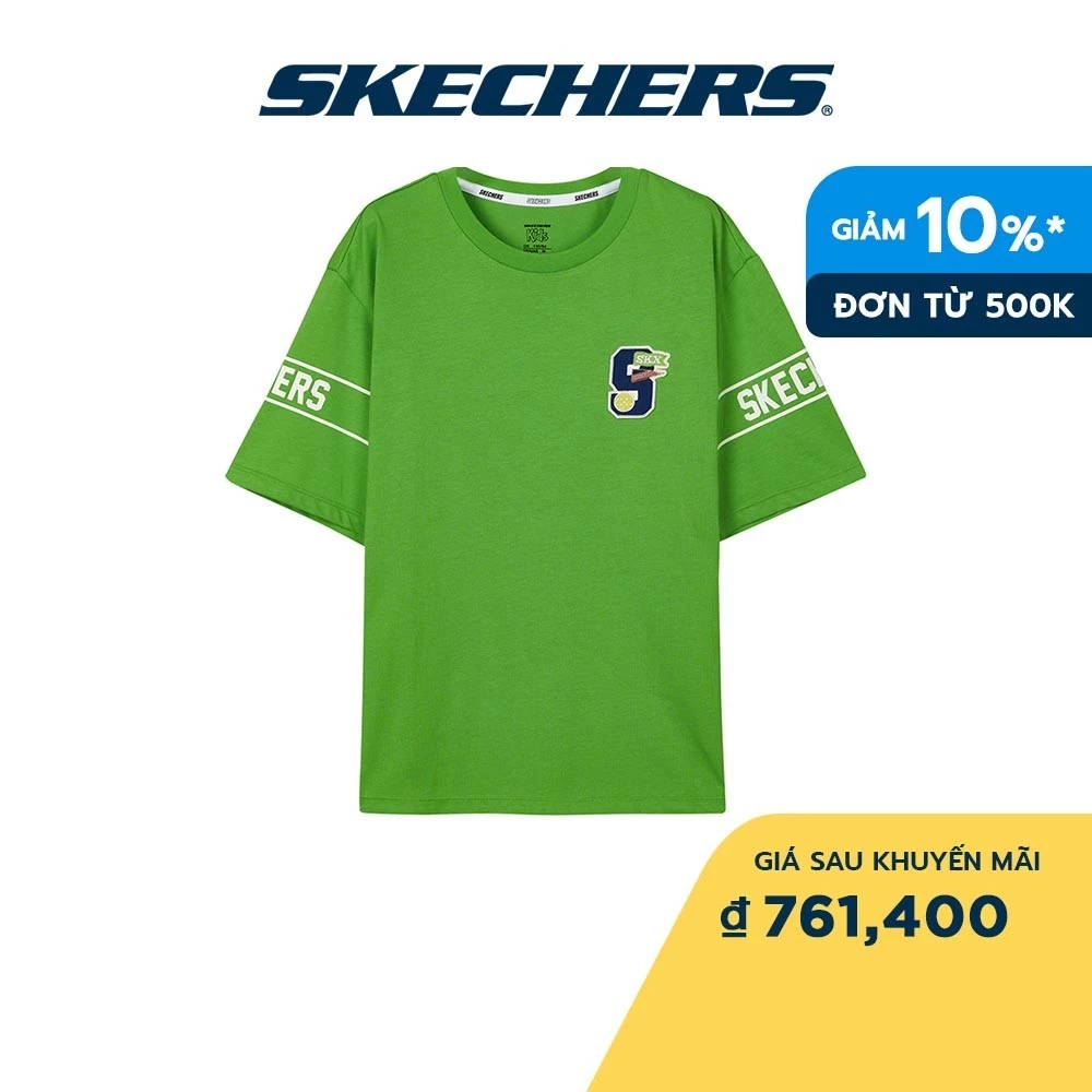 Skechers Bé Trai Áo Thun Tay Ngắn SKX Court Sports Club Short Sleeve Tee - L224B037-00P8 (June_Live)