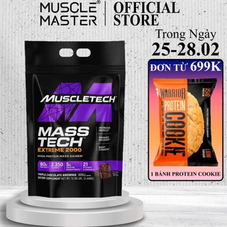 [TẶNG BÌNH] Mass Tăng Cân và Cơ Nạc MuscleTech Mass Tech Extreme 2000 12lbs