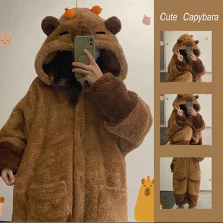 Người Lớn Capybara Trang Phục Hóa Trang Áo Kigurumi Onesie Anime Váy Ngủ Halloween Hoạt Hình Bộ Đồ Ngủ