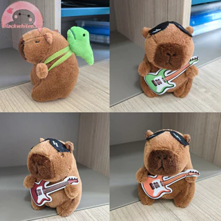 Bwhte Capybara Sang Trọng Búp Bê Hoạt Hình Móc Khóa Mặt Dây Chuyền Búp Bê Nhồi Bông Mềm Ba Lô Mặt Dây Chuyền Túi Ô Tô Móc Khóa Trang Trí Vòng Quà Tặng Trẻ Em Móc Khóa.