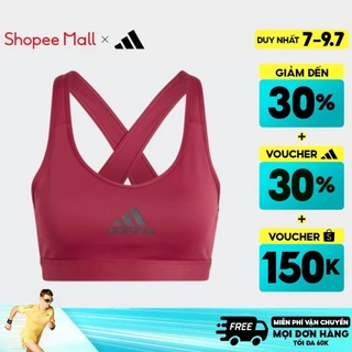 [7-9.7-VOUCHER 30%]adidas Tập luyện Áo Bra Tập Luyện Medium Support PowerReact Nữ Đỏ HR2891