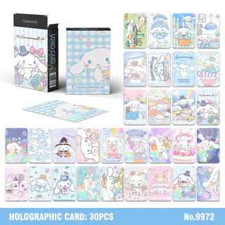 Sanrio Cinnamoroll Holographic Photocard Laser Flash Lomo Card 30 cái / hộp