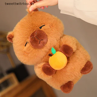 Trtop 20cm Dễ Thương Apple Capybara Sang Trọng Động Vật Đồ Chơi Búp Bê Hoạt Hình Sáng Tạo Búp Bê Nhồi Bông Trang Trí Phòng Kawaii Quà Tặng Sinh Nhật Tinh Tế VN