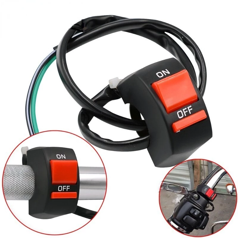 Nút Công Tắc Bật/Tắt Điều Chỉnh Đèn Pha LED Cho Xe Máy