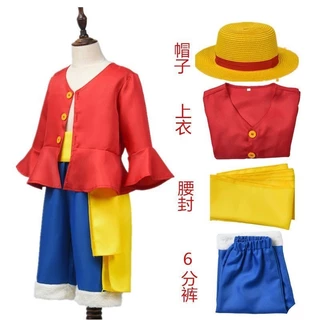 One Piece Anime Luffy cos Phù Hợp Với Mũ Rơm Luffy Quần Áo cosplay Trang Phục Bộ 4.17.40