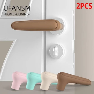 2 Chiếc Nắp Núm Cửa Phòng Khách Chống Va Chạm Tĩnh Điện An Toàn Cho Bé Silicone