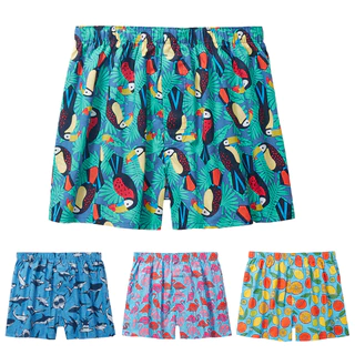 Nam Boxers Kẻ Sọc In Nam Võ Sĩ Nam Nhanh Khô In Hình Quần Lót Liền Mạch Thoải Mái Cho Mùa Hè Plus Kích Thước Tùy Chọn Có Sẵn Ẩm-wicking Ngủ Cho Đồ Gia Đình