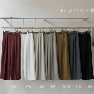 REDLIP 23123 - Quần Vải Xuông Kèm Đai Quần Hàng QC Mẫu Mới Nhất 2024