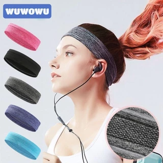 Wuwowu Running Fitness Sweatband Nữ / Nam Ngăn Ngừa Mồ Hôi Chống Trơn Trượt Thể Thao Tập Gym Băng Đô