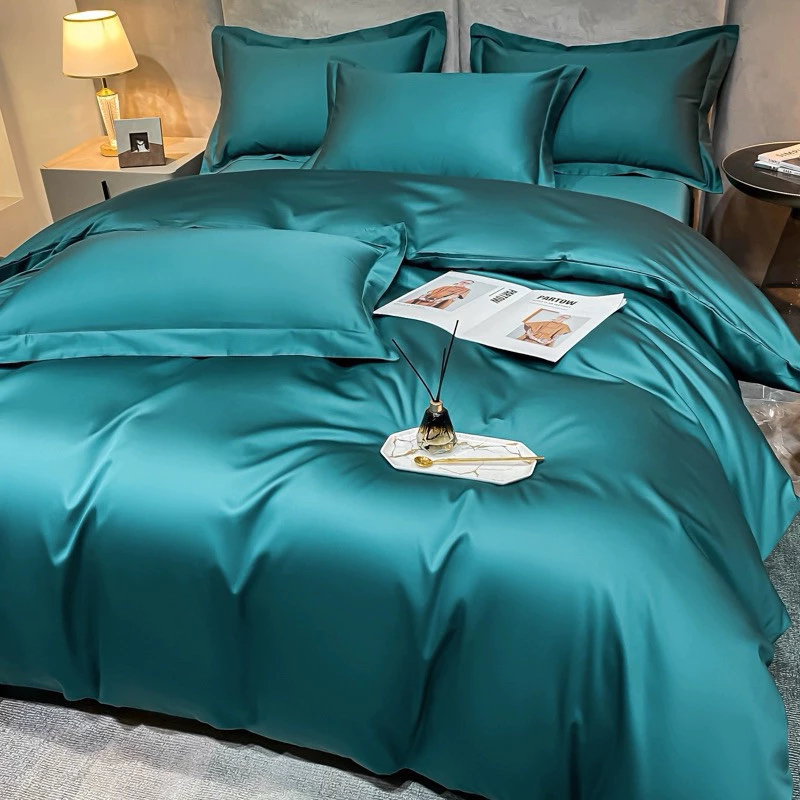 Vỏ chăn trơn cotton lụa mềm mát dày dặn có khoá kéo có thể lồng thêm ruột size 2mx2m3 hàng đẹp cao cấp