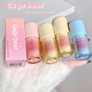 Gege Bearpink Lip Gloss Soft Mist Matte Velvet Soft Mist Glossy Lip Mud Nhẹ nhàng Không dễ phai màu Dễ dàng tô màu Không dính Cup Son môi