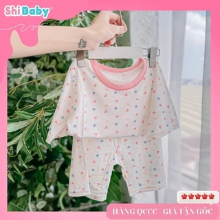 S73 - Set mặc nhà lửng chất liệu Tencel, hoa tiết dễ thương cho bé trai, bé gái từ 10-23kg