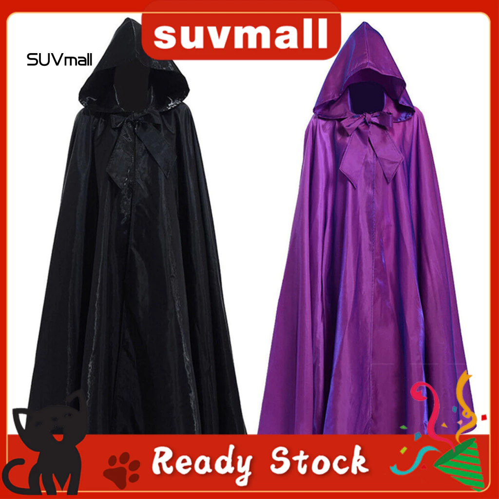 [Su] Witch Cosplay Cape Cosplay Áo choàng siêu mềm Halloween phù thủy có mũ cho Cosplay và Đạo cụ chụp ảnh