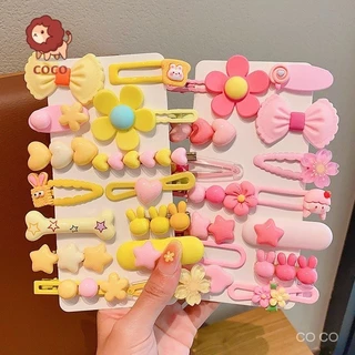 Trẻ Em Nổ Tóc Gãy Tidy-up Dụng Cụ Tiện Dụng Cô Gái Macaron Màu Hoa Kẹp Tóc Kích Thước Nhỏ Bé Gái Mũ Đội Đầu Dễ Thương Phụ Kiện Tóc