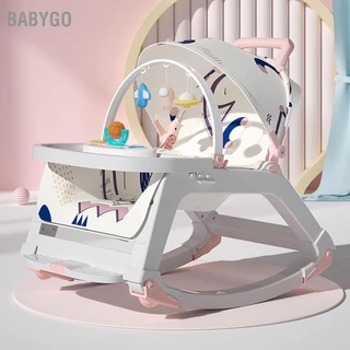 BabyGo Ghế bập bênh cho bé Đa chức năng Di động Nylon trẻ sơ sinh có thể điều chỉnh để ngủ tại nhà