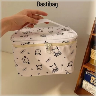 Túi vệ sinh du lịch BASTBAG, Túi trang điểm Pochacco cầm tay dung tích lớn, Túi Tote dễ thương Túi đựng mỹ phẩm chống thấm nước dành cho nữ