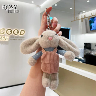 Rosy Recess TikTok Thỏ Sang Trọng Mặt Dây Chuyền Hàng Hóa Búp Bê Bé Bán Buôn Búp Bê Xuyên Biên Giới Hoạt Hình Nút Chìa Khóa Đồ Chơi Sang Trọng