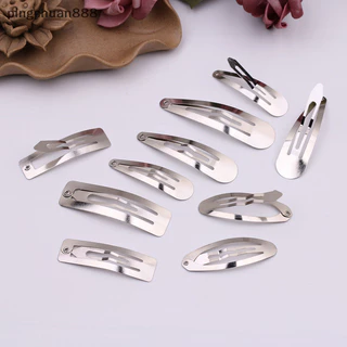 Pingchuan888 50 Chiếc Đơn Giản Kim Loại Kẹp Tóc Bạc Vàng Đen BB Kẹp Tự Làm Handmade Bé Gái Mũ Đội Đầu Phụ Kiện Barette Kẹp Tóc Pin Đẹp