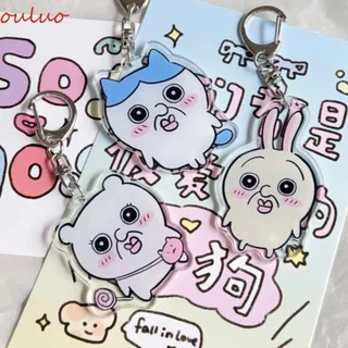 Ouluo Anime Chiikawa Móc Khóa, Momonga Rakko Chiikawa Mặt Dây Chuyền, Hoạt Hình Vui Nhộn Phong Cách Nhật Bản Acrylic Kawaii Usagi Móc Khóa Quà Tặng Trẻ Em