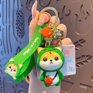 Móc khóa Chó Shiba 12 con giáp  biểu cảm dễ thương trang trí balo túi xách, quà tặng bạn bè