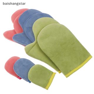 Baishangstar Tự Thuộc Da Mitt Kit Applicator Găng Tay Applicator Mitts Body Face Oiling Găng Tay ADF