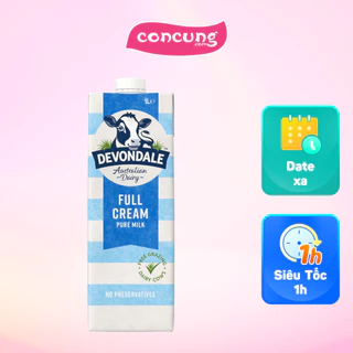 Sữa tươi nguyên chất tiệt trùng DEVONDALE MILK (DEVONDALE FULL CREAM MILK) 1L