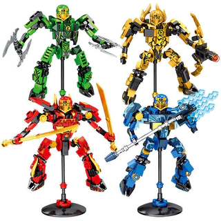 Compatible with Lego Ninjago Mecha Robot Children's 61 Children's Day Gift Men's Building Blocks Toy Puzzle qldx