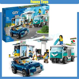 City Series 60257 Trạm Dịch Vụ Khối Xây Dựng Lắp Ráp Đồ Trang Trí Trẻ Em Đồ Chơi Giáo Dục Người Lớn Bé Trai Bé Gái Quà Tặng