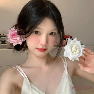 [] -Rose Hoa Tóc Kẹp Tóc Hoa Hồng Thổ Cẩm Kẹp Hoa Phụ Kiện Tóc Hoa Cho Người Phụ Nữ Cô Gái Tiệc Cưới