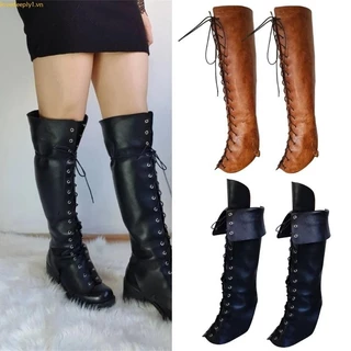 Tình Yêu Thời Trung Cổ Gaiters Chân Có Hiệp Sĩ Boot Có Steampunk Chân Cận Vệ Hiệp Sĩ Cosplay Trang Phục Phụ Kiện Quà Tặng