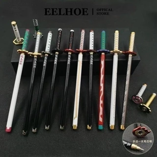 EELHOE 17 Phong Cách Anime Demon Slayer Bút Gel 0.5mm Lưỡi Dập Ma Chữ Ký Bút Rengoku Kyoujurou Bút Trường Văn Phòng Phẩm Quà Tặng miiki_vn