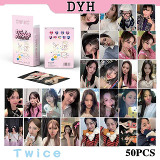 50 Cái / hộp TWICE Thẻ Laser Photocards LOMO Card KPOP Album