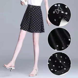 Quần Short Mùa Hè Bỏ Túi Voan Culottes 2024 Hai Lớp Mặc Ngoài Quần Ống Rộng Phù Hợp Với Eo Cao Thường Ngày Ôm Hơn Nhìn