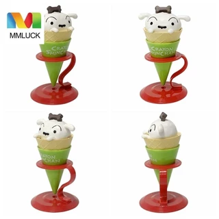 Mmluck Nohara Shinnosuke Đồ chơi mô hình búp bê PVC Crayon Shin-chan Hình, Sáng tạo Kawaii Gourmet Kem Snack Time Series Shin-chan Nhân vật hành động Trang trí máy tính để bàn