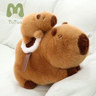 ToToo Kapibala sáng tạo capybara búp bê sang trọng Mông tím được chỉ định lên bờ để tặng học sinh những món quà nhỏ xấu xí