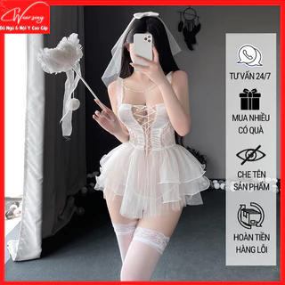 Cosplay Cô Dâu Tân Hôn Nóng Bỏng Đồ Lót Gợi Cảm Tạng Voan Cài 8711 CWEAR.SEXY.ĐỒ NGỦ & NỘI Y CAO CẤP]