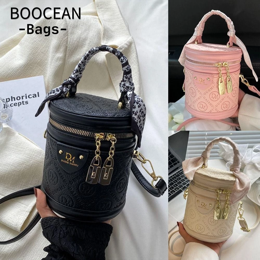 BOOCEAN Túi Tote, Túi Xô In Chữ Da PU, Túi Xách Ví Di Động Hộp Đựng Túi Đeo Ngang