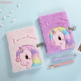 Máy tính xách tay có khóa sang trọng DALTON, Máy tính xách tay khóa sang trọng Unicorn Rainbow hoạt hình sang trọng, Sách mật khẩu A5 có khóa Sổ tay cầu vồng có khóa