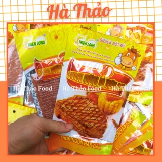 Snack hương bò thơm cay, sườn bò miếng Thiên Long (gói 30g)