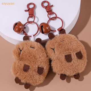 Siyuyan Hoạt Hình Đáng Yêu Capybara Sang Trọng Móc Khóa Thú Nhồi Bông Đồ Chơi Búp Bê Kawaii Sang Trọng Búp Bê Chìa Khóa Túi Dễ Thương Mặt Dây Chuyền Cô Gái Quà Tặng VN